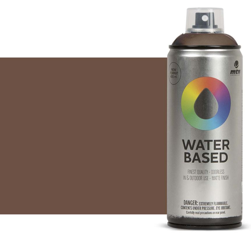 Montana Water Based Spray - Raw Umber Deep, 400ml