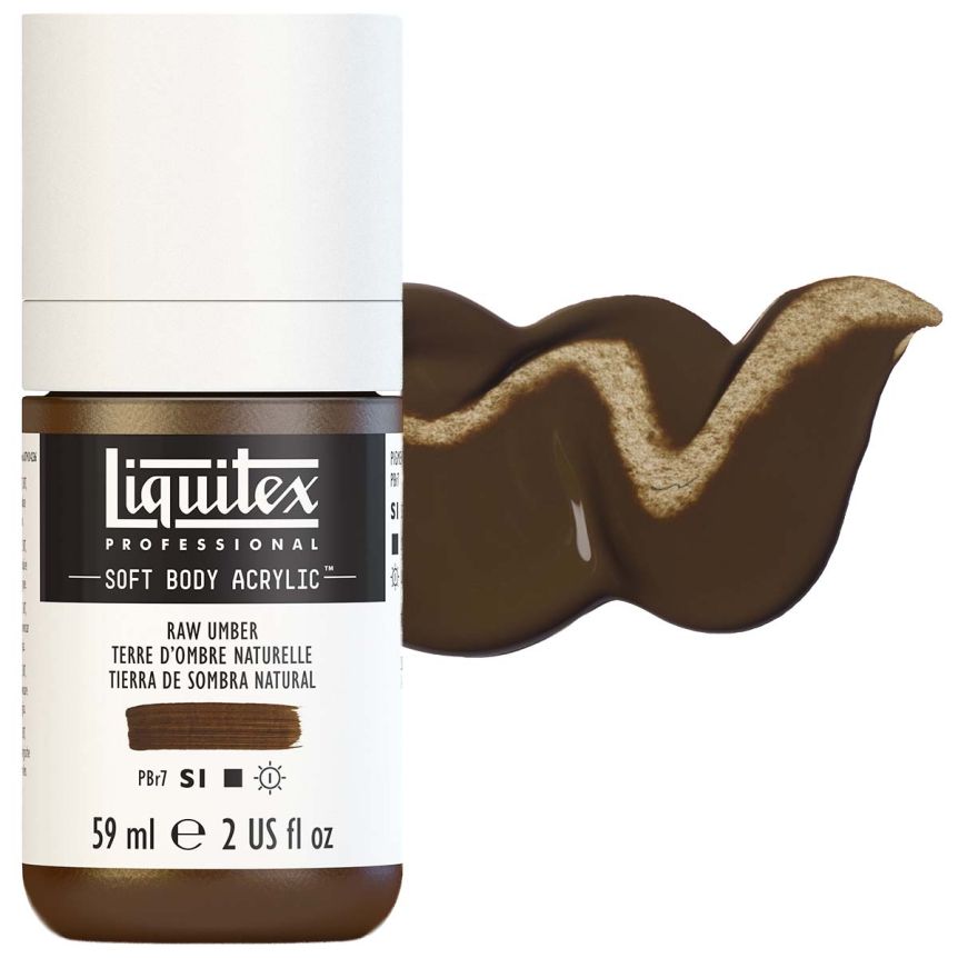 Liquitex Professional Soft Body Acrylic - Raw Umber, 2oz Bottle