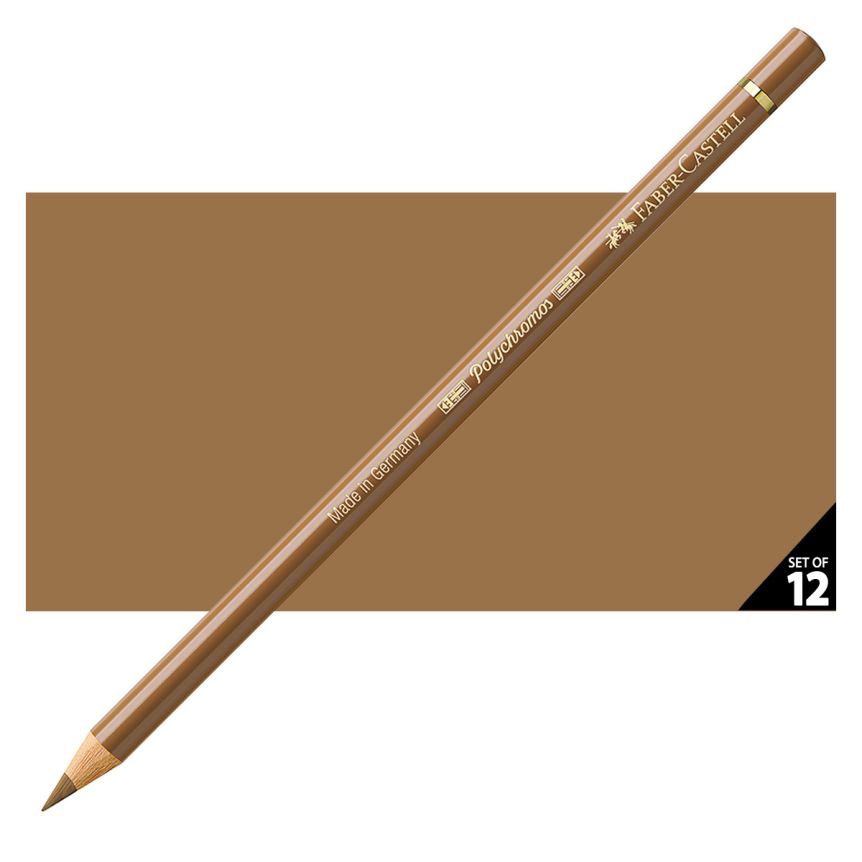 Faber-Castell Polychromos Pencil, No. 180 - Raw Umber (Box of 12)