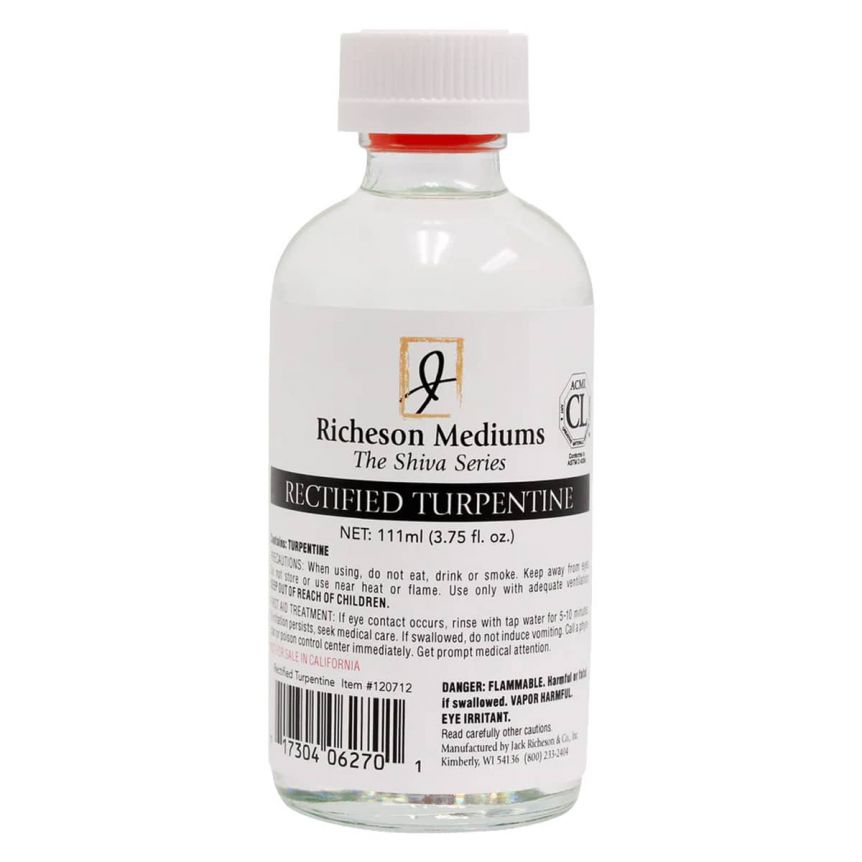 Jack Richeson Shiva Signature Rectified Turpentine, 3.75oz Bottle