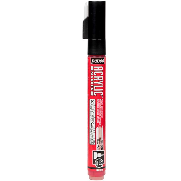 Pebeo Acrylic Marker .7mm - Red