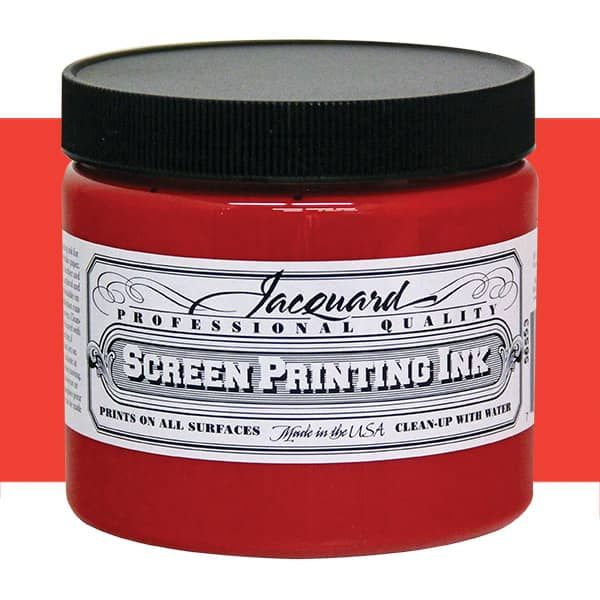 Jacquard Screen Printing Ink 16 oz Jar Red Jerry's Artarama