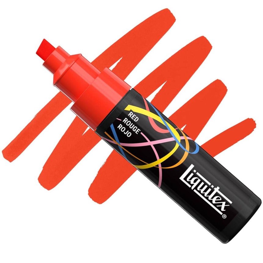 Liquitex Marker - Red, Chisel Tip, 8 mm