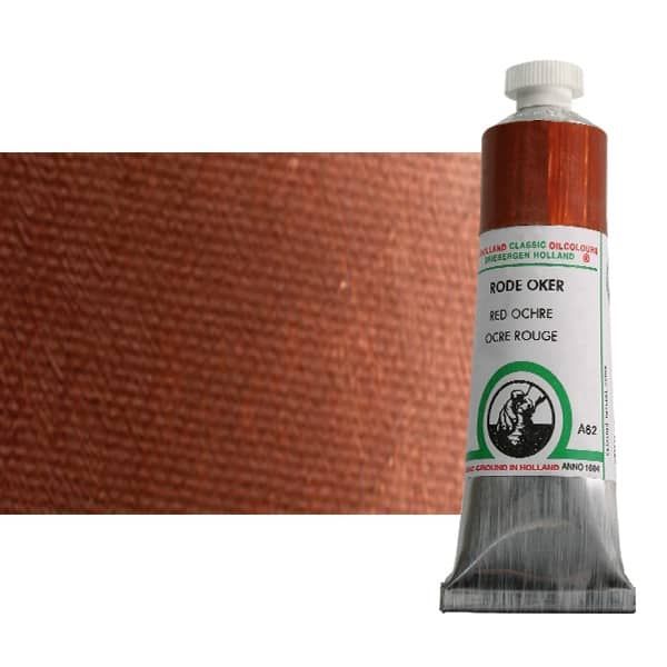 Old Holland Oil Color - Red Ochre, 40ml Tube