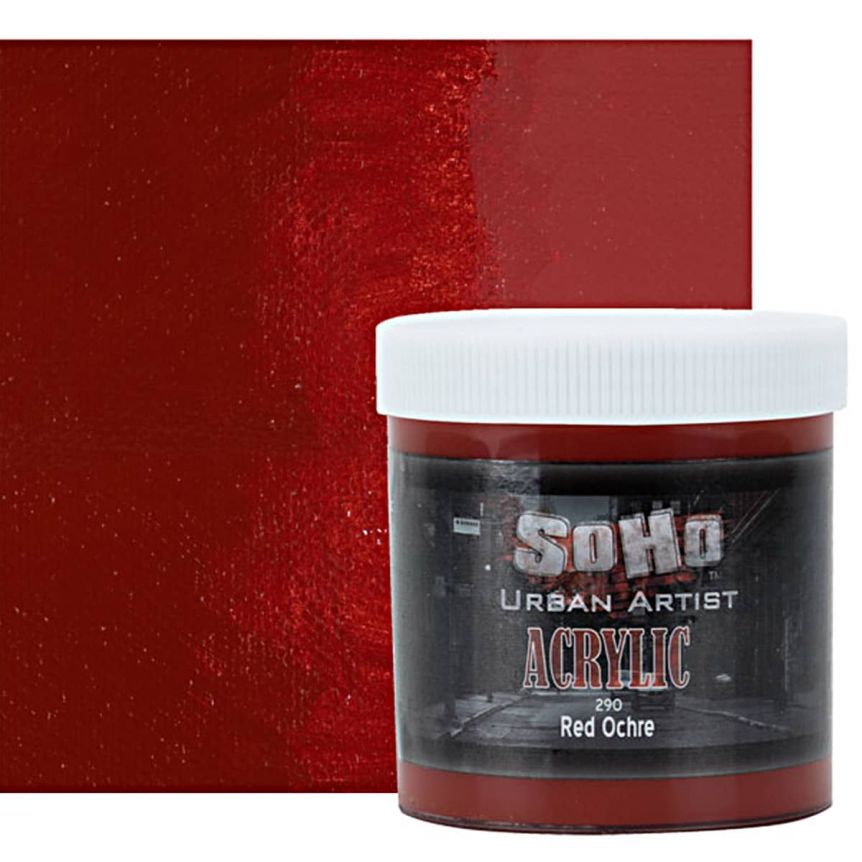 SoHo Urban Artists Heavy Body Acrylic Red Ochre 500ml