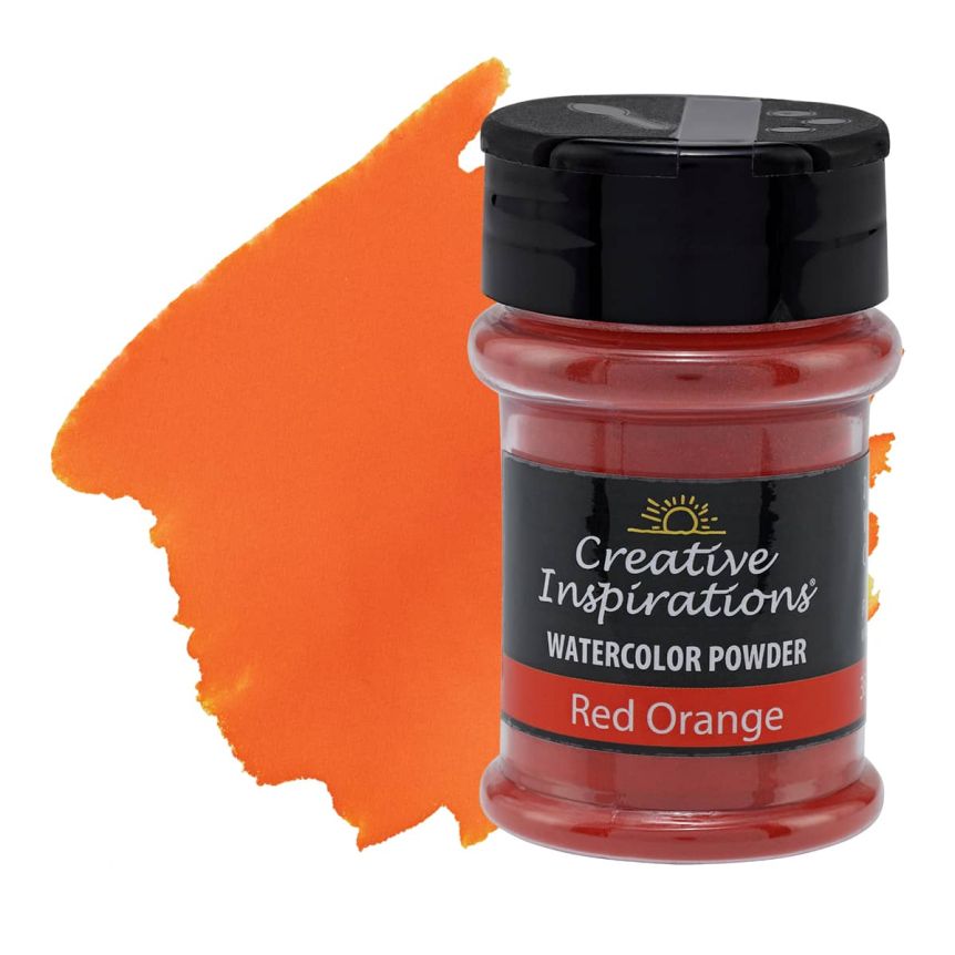 Creative Inspirations Watercolor Powder - Red Orange, 38 grams