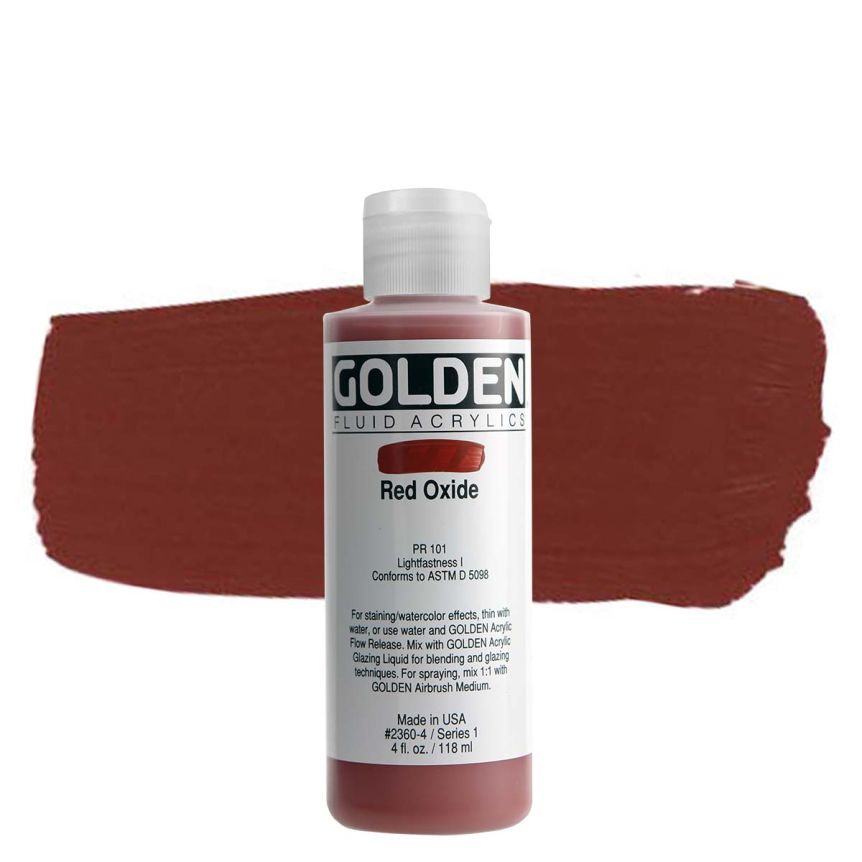 GOLDEN Fluid Acrylics Red Oxide, 4oz