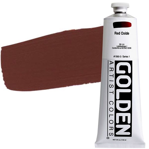 GOLDEN Heavy Body Acrylic 5 oz Tube - Red Oxide