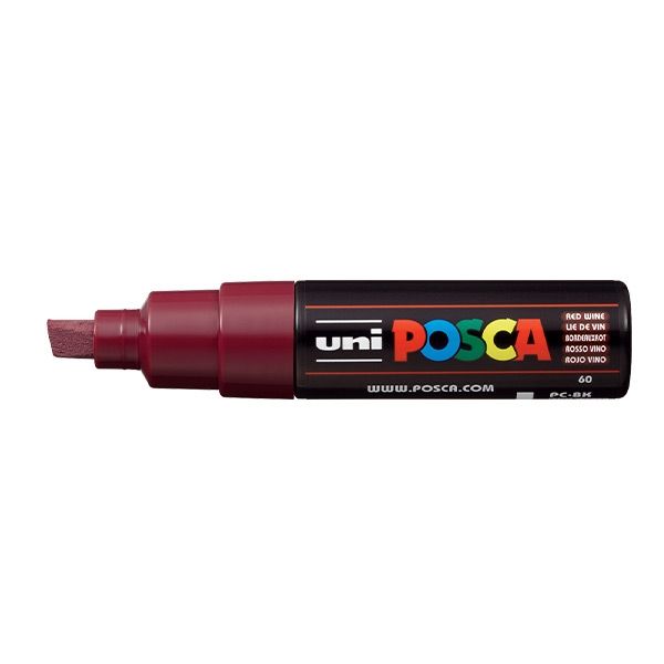 Posca Acrylic Paint Marker 0.8 mm Broad Tip Red Wine