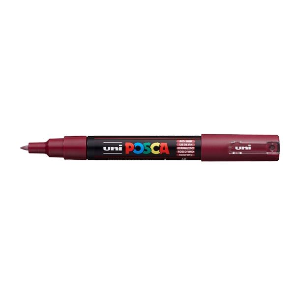 Posca Acrylic Paint Marker 0.7-1 mm X-Fine Tip Red Wine