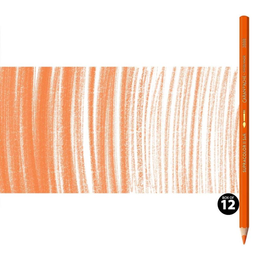 Supracolor II Watercolor Pencils Box of 12 No. 040 - Reddish Orange