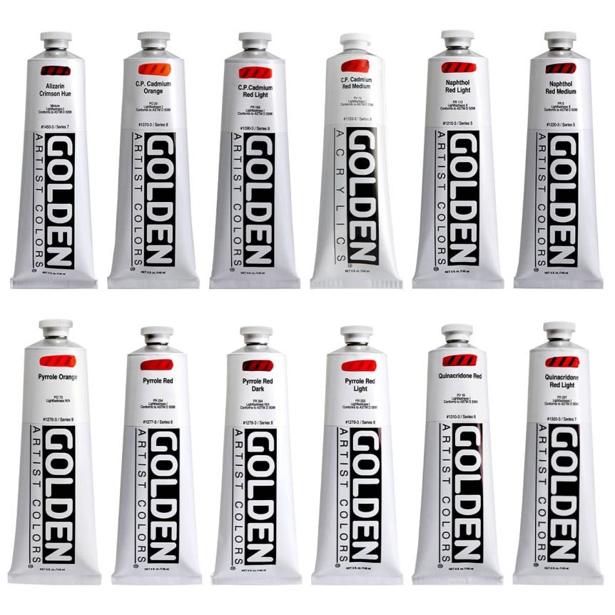Golden Heavy Body Traditional Mixing Set 6 x 22ml tubes – ARCH Art