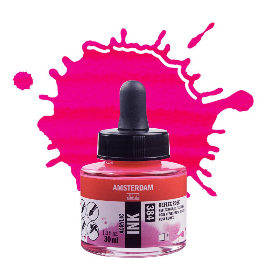 Amsterdam Acrylic Ink - Reflex Rose, 30ml