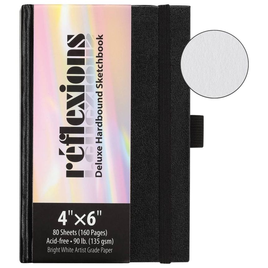 Reflexions Deluxe Hardbound Sketchbook, 4" x 6"