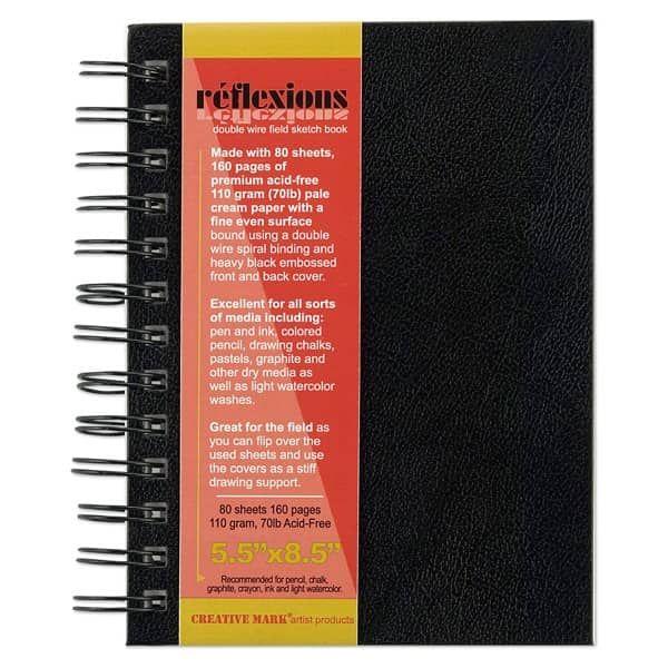 Journal 5x8 Lined Acid Free Black Cover 