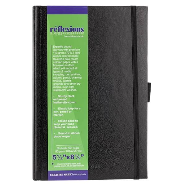 Journal 5x8 Lined Acid Free Black Cover 