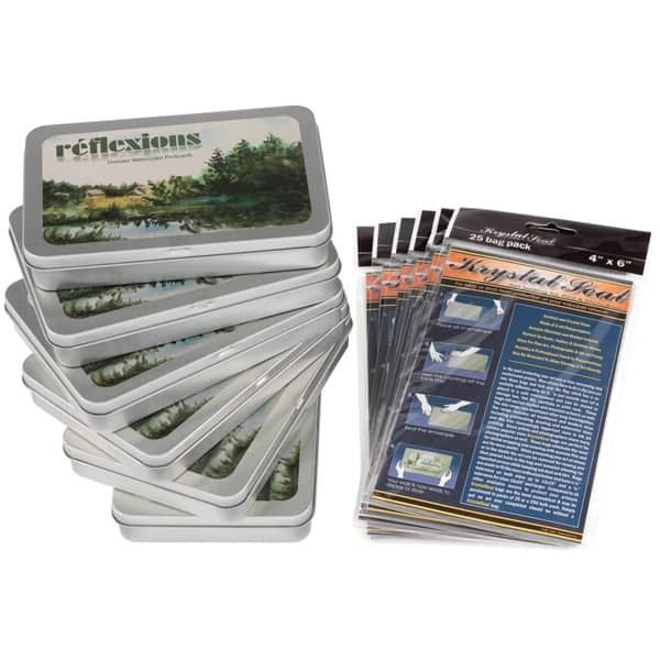 6pk Reflexions 24count WC Postcard & Krystal Bags