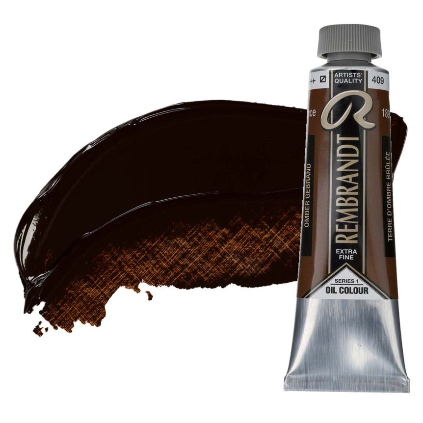 Rembrandt Extra-Fine Artists' Oil Paint - Burnt Umber, 150ml Tube