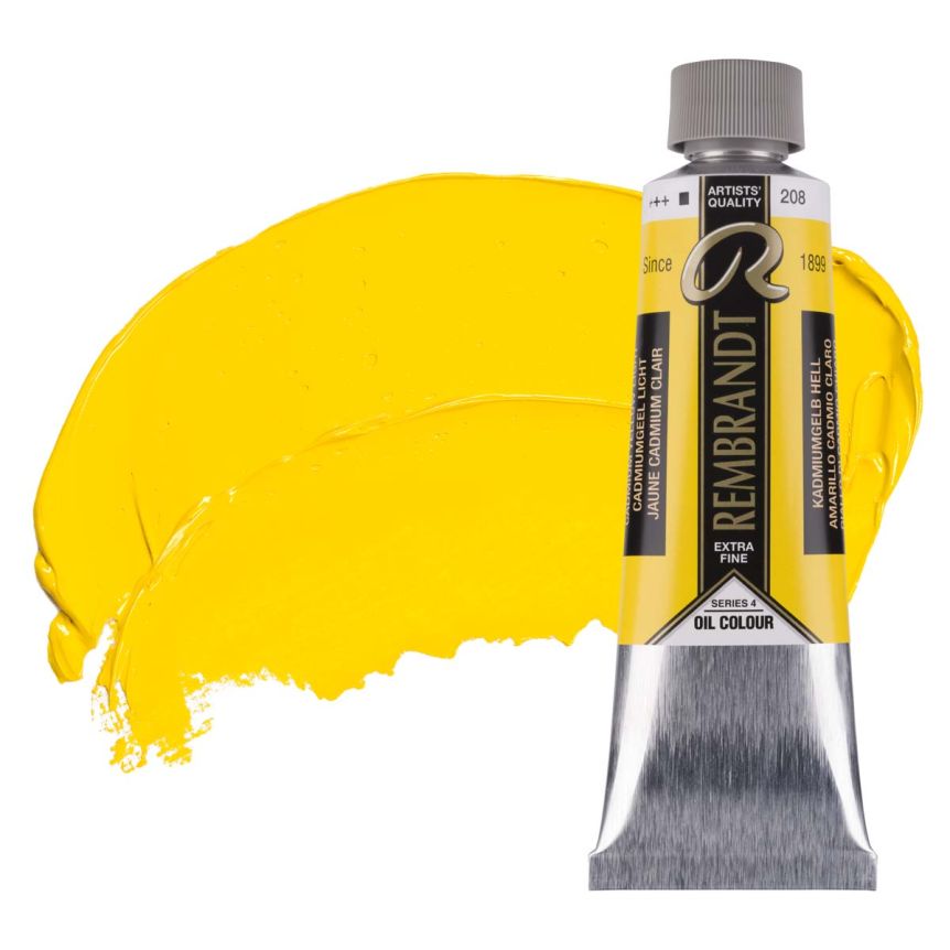 Rembrandt Extra-Fine Artists' Oil Paint - Cadmium Yellow Light, 150ml Tube