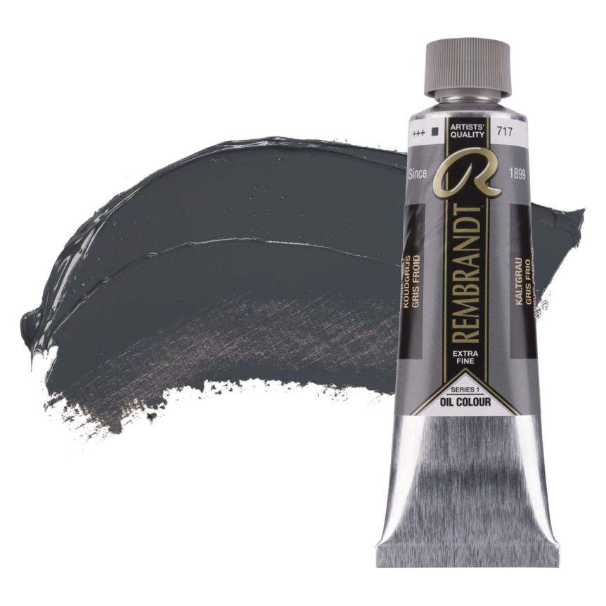 Rembrandt Extra-Fine Artists' Oil Paint - Cold Grey, 150ml Tube