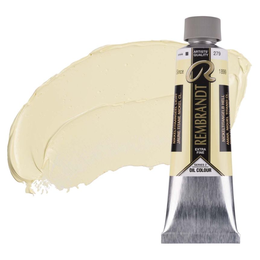 Rembrandt Extra-Fine Artists' Oil Paint - Nickel Titanium Yellow Light, 150ml Tube