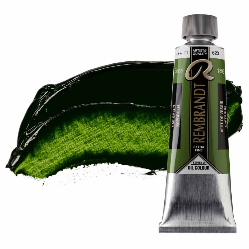 Rembrandt Extra-Fine Artists' Oil Paint - Sap Green, 150ml Tube