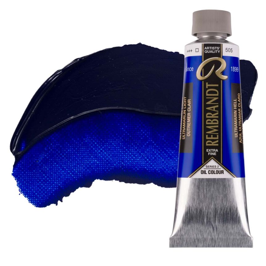 Rembrandt Extra-Fine Artists' Oil Paint - Ultramarine Light, 150ml Tube