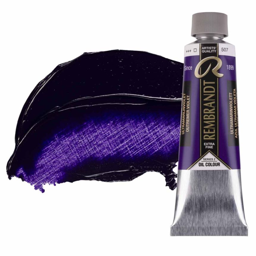 Rembrandt Extra-Fine Artists' Oil Paint - Ultramarine Violet, 150ml Tube