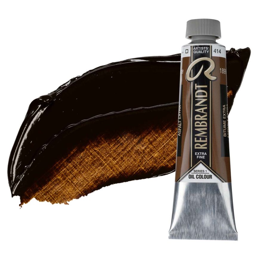 Rembrandt Extra-Fine Artists' Oil Paint - Asphaltum, 40ml Tube