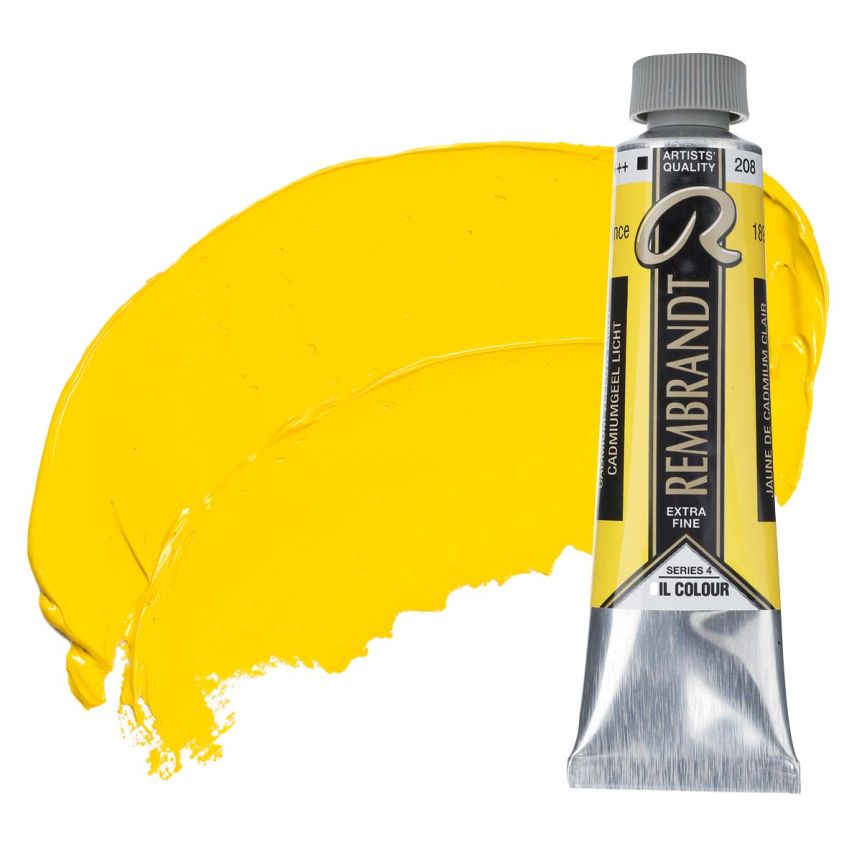 Rembrandt Extra-Fine Artists' Oil Paint - Cadmium Yellow Light, 40ml Tube