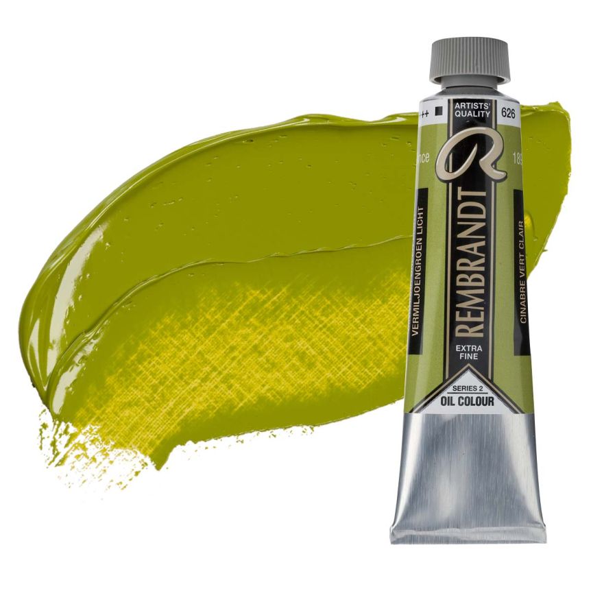 Rembrandt Extra-Fine Artists' Oil Paint - Cinnabar Green Light, 150ml Tube