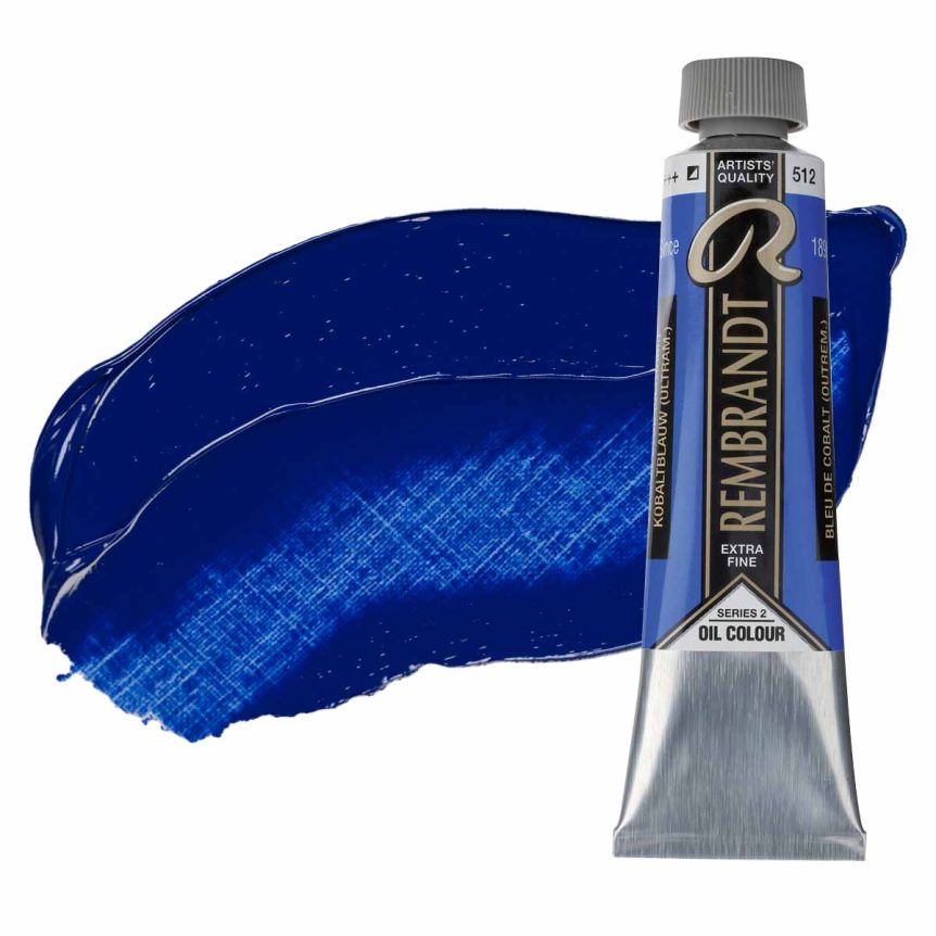 Rembrandt Extra-Fine Artists' Oil Paint - Cobalt Blue Ultramarine, 40ml Tube