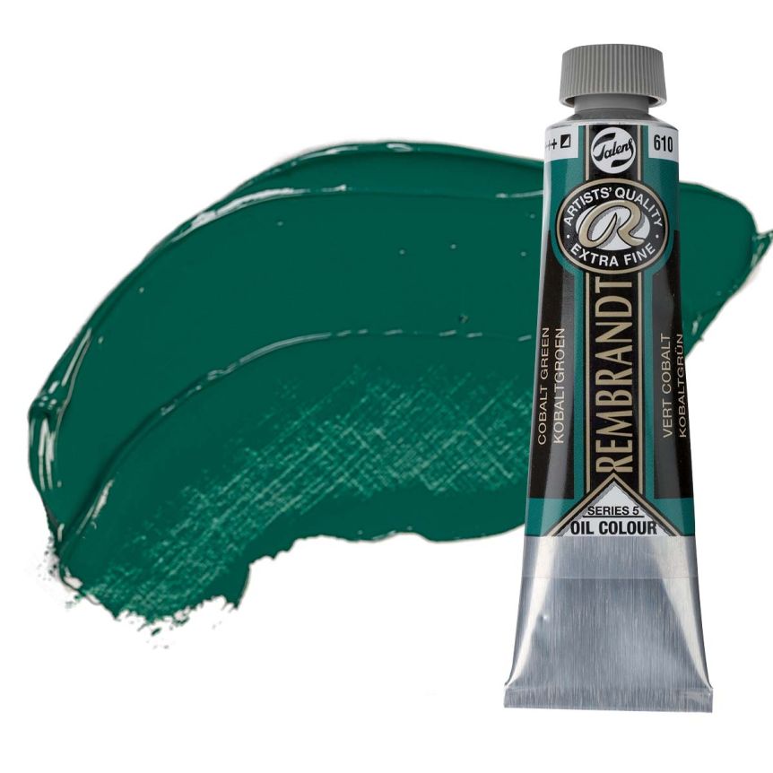 Rembrandt Extra-Fine Artists' Oil Paint - Cobalt Green, 40ml Tube