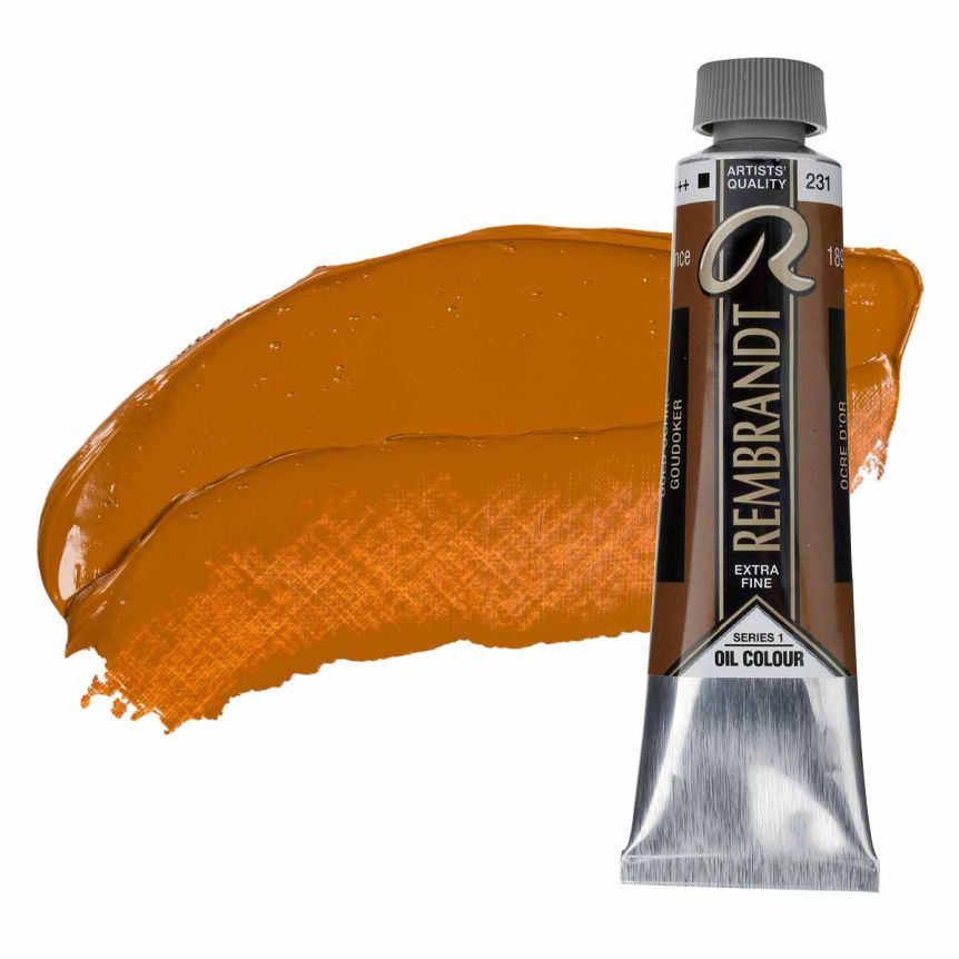 Rembrandt Extra-Fine Artists' Oil Paint - Gold Ochre, 40ml Tube