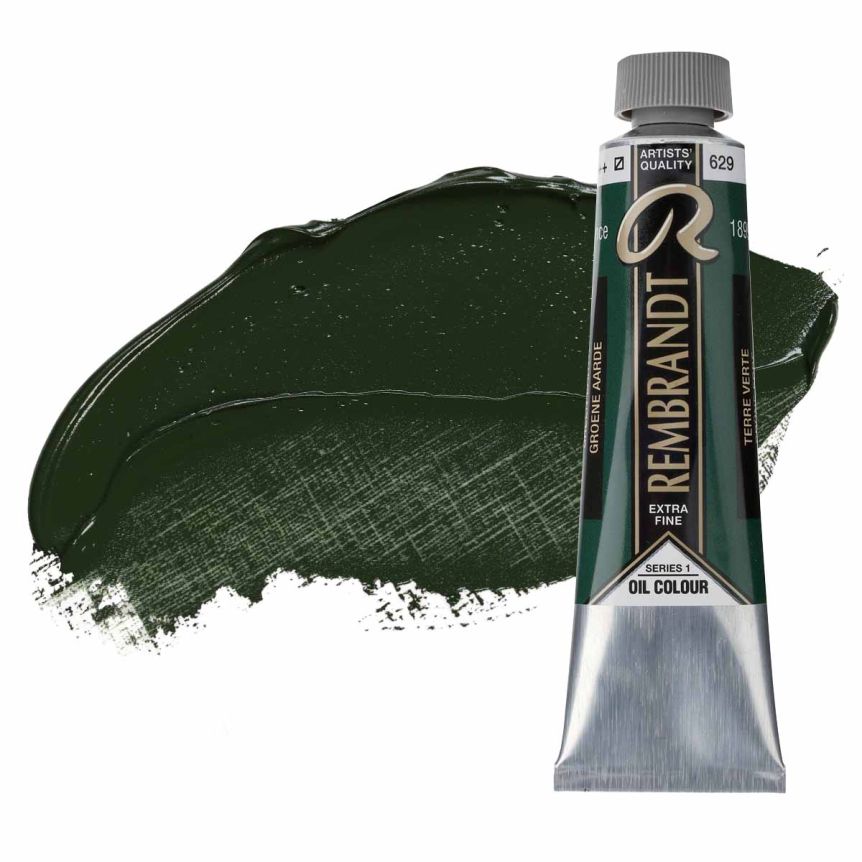 Rembrandt Extra-Fine Artists' Oil Paint - Green Earth, 40ml Tube