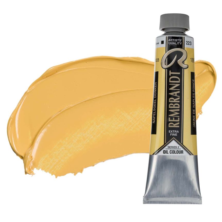 Rembrandt Extra-Fine Artists' Oil Paint - Naples Yellow Deep, 40ml Tube