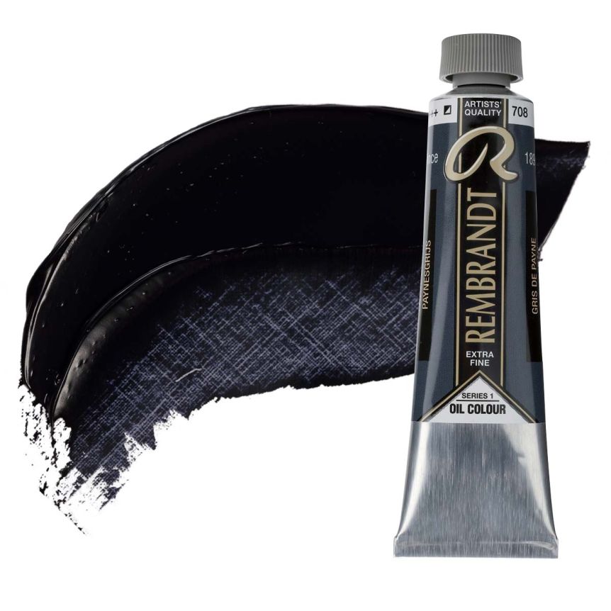 Rembrandt Extra-Fine Artists' Oil Paint - Payne's Grey, 40ml Tube