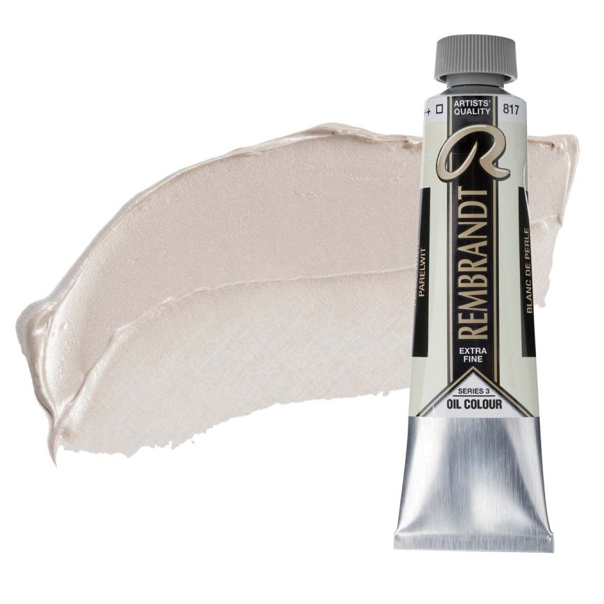 Rembrandt Extra-Fine Artists' Oil Paint - Pearl White, 40ml Tube