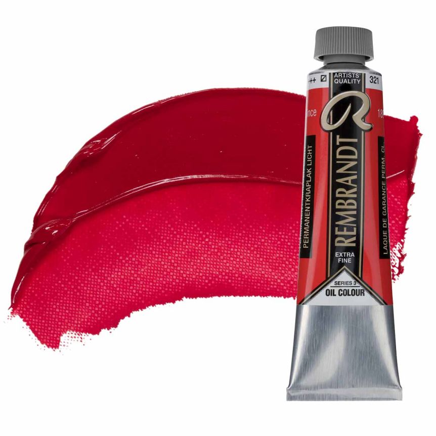 Rembrandt Extra-Fine Artists' Oil Paint - Permanent Madder Light, 40ml Tube