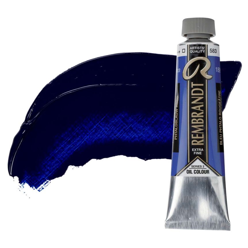 Rembrandt Extra-Fine Artists' Oil Paint - Phthalo Blue Red, 40ml Tube