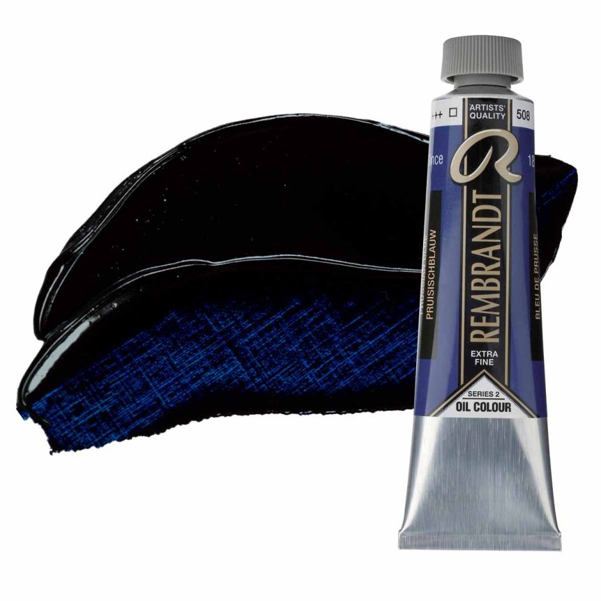 Rembrandt Extra-Fine Artists' Oil Paint - Prussian Blue, 40ml Tube