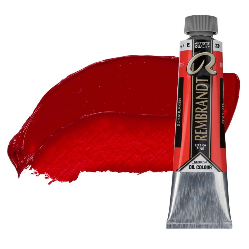 Rembrandt Extra-Fine Artists' Oil Paint - Scarlet, 40ml Tube