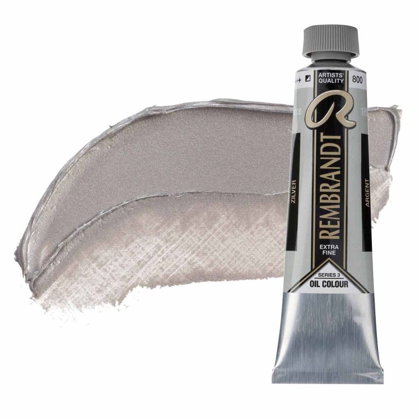 Rembrandt Extra-Fine Artists' Oil Paint - Silver, 40ml Tube