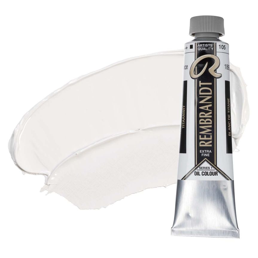 Rembrandt Extra-Fine Artists' Oil Paint - Titanium White, 40ml Tube