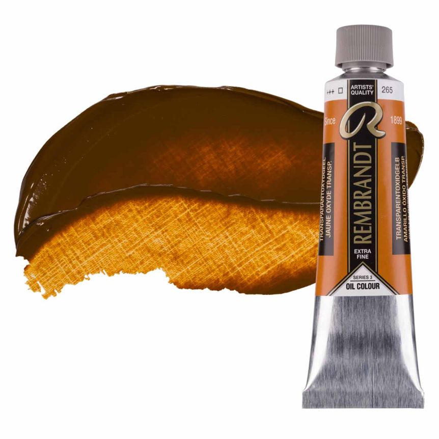 Rembrandt Extra-Fine Artists' Oil Paint - Transparent Oxide Yellow, 40ml Tube