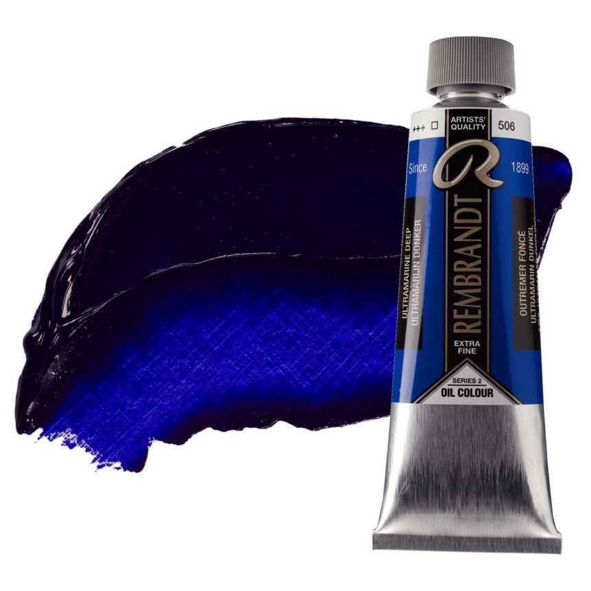 Rembrandt Extra-Fine Artists' Oil Paint - Ultramarine Deep, 40ml Tube