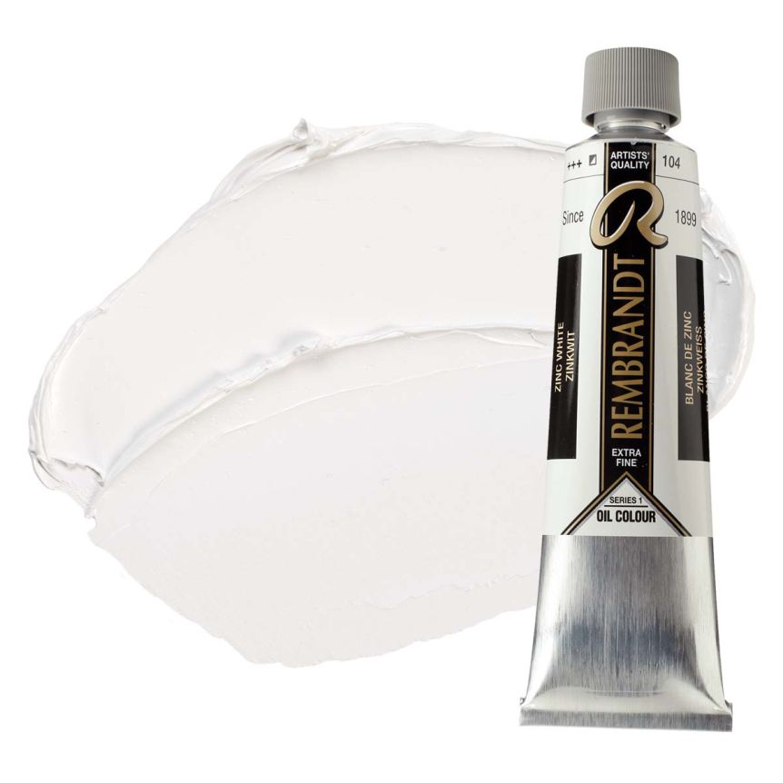 Rembrandt Extra-Fine Artists' Oil Paint Zinc White, 40ml Tube