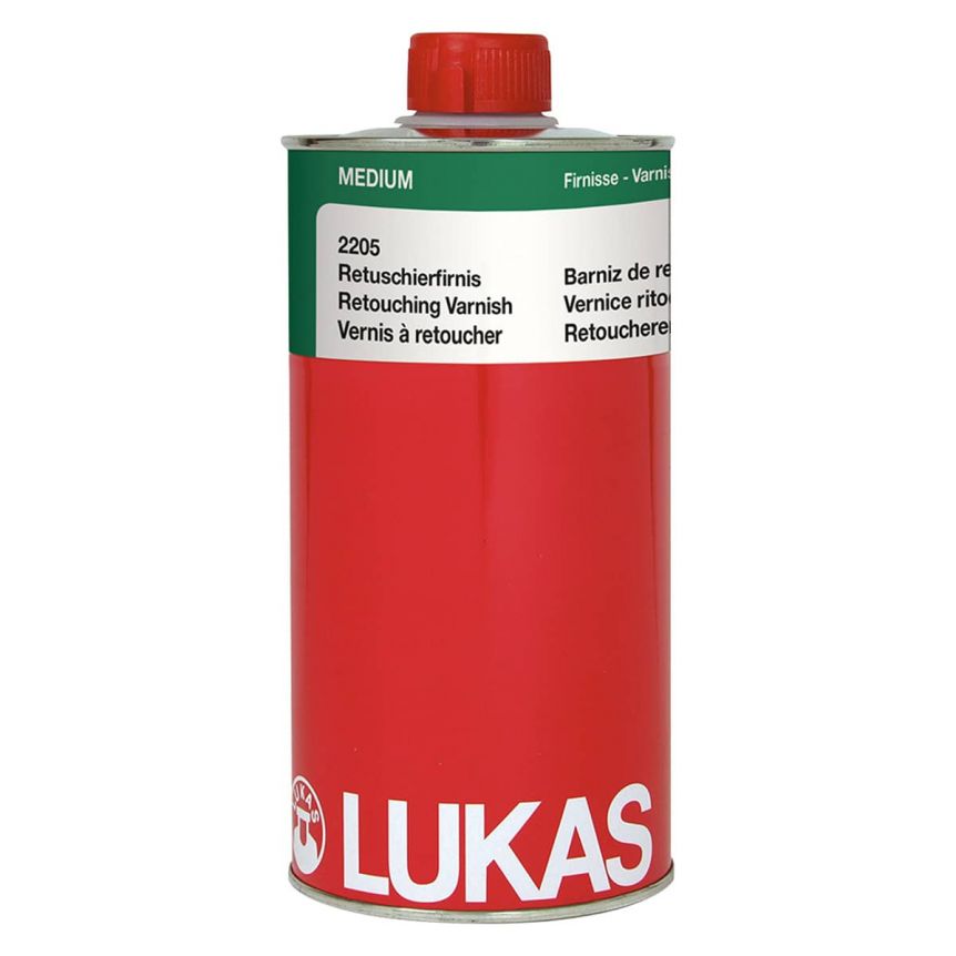 LUKAS Oil Painting Medium - Retouching Varnish, 1 Liter Can