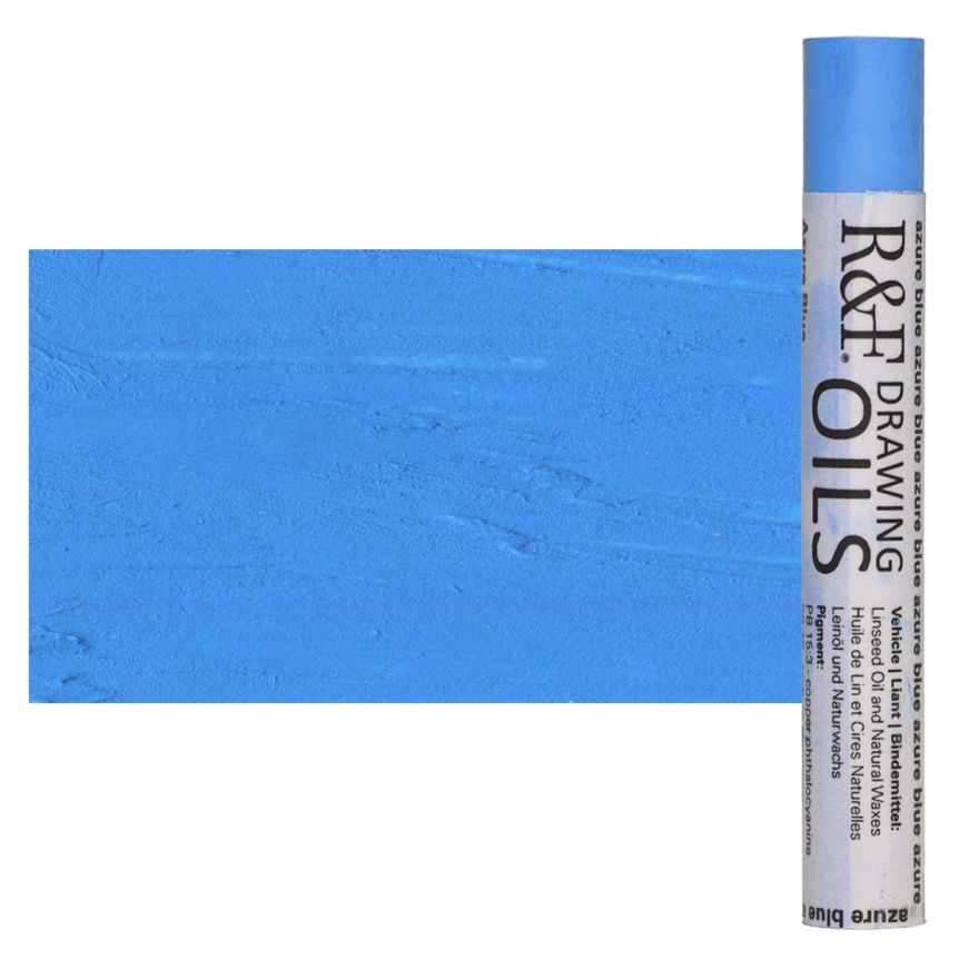 R&F Drawing Oil Stick - Azure Blue, 12 ml