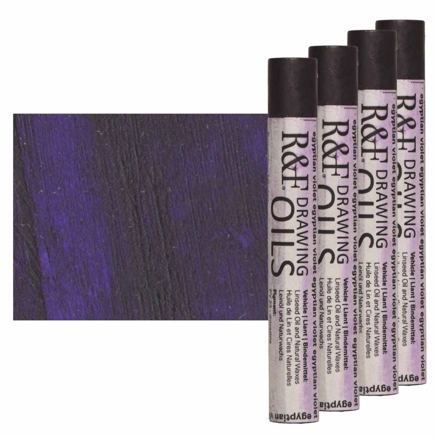 R&F Drawing Oil Stick - Egyptian Violet, 12 ml (Box of 4)